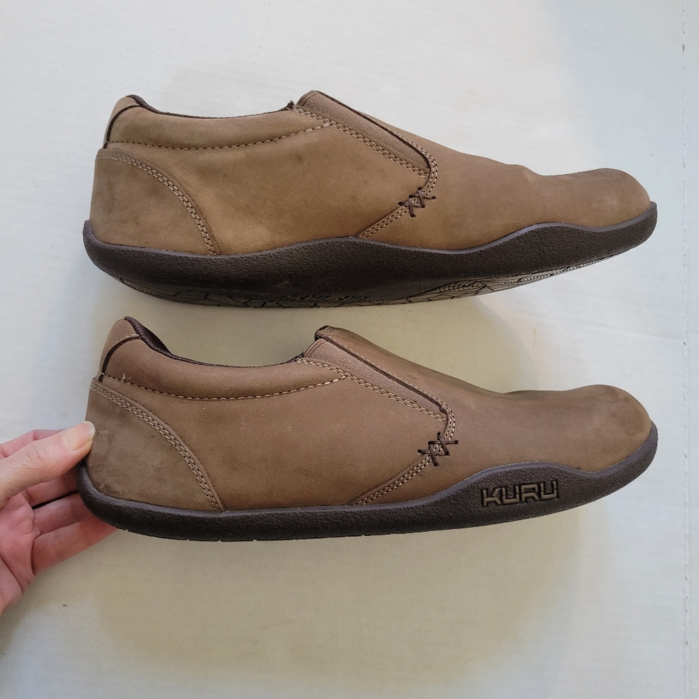 Kuru Kivi Slip On Chestnut Brown Leather Slip On Shoes Men's Size 11